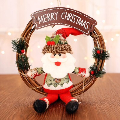 

Tailored Xmas Home Decor Gift Rattan Circle Pendant Window Decoration Party Hanging Decor