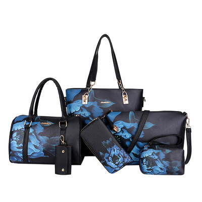 

Tailored Fashion Leather Shoulder Crossbody Bag Handbag Phone Bag For Women Girls 6Pcs