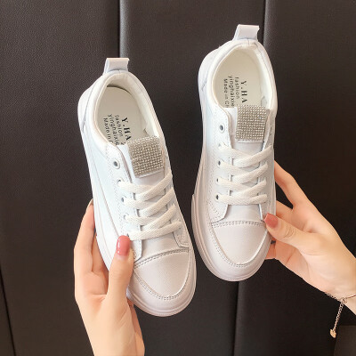 

casual fashion shoes childrens fashion shoes single shoes summer flat - bottom Korean plate shoes with water drill small white sh