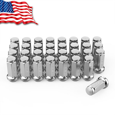 

32 Extended  Wheel Lug Nuts 916-18 Acorn Bulge for Ford Dodge Ram 2500 Trucks