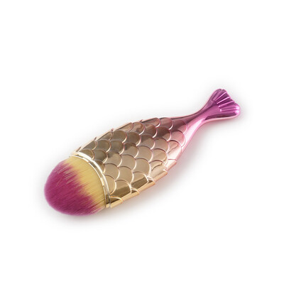 

Toponeto Fish Scale Makeup Brush Fishtail Bottom Brush Powder Blush Makeup Cosmetic Brush