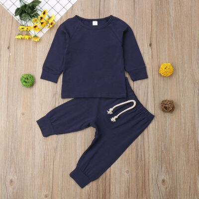 

Newborn Infant Baby Boy Girl Long Sleeve Tops T-shirt Pants Legging Outfits Set Pajamas Pjs Set Sleepwear Clothes