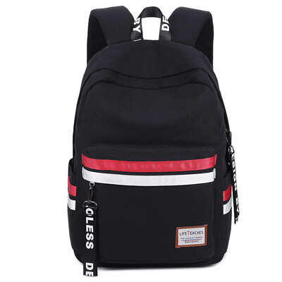 

Double shoulder bag female large capacity travel backpack male Korean version of the original leisure school bag for junior&hi