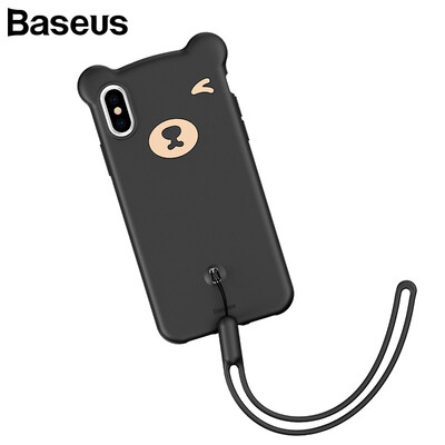

Baseus Phone Case Cute Little Bear style for New iphone XS XS Max Soft Silicone Case For iPhone XR Cover