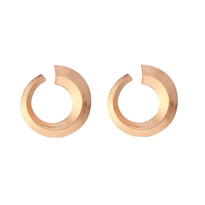 

Irregular Geometric Circle Earrings for Women Retro Gold Silver Twisted Round Statement Stud Earring Fashion Jewelry Oorbellen