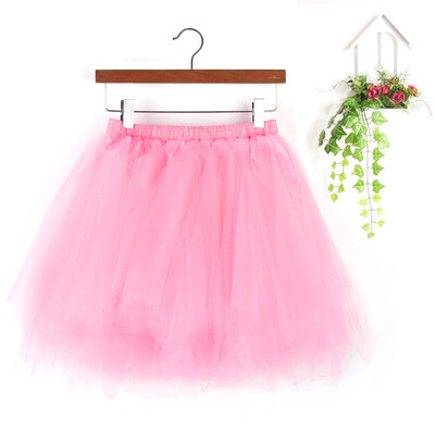 

Roseonmyhand Womens High Quality Pleated Gauze Short Skirt Adult Tutu Dancing Skirt