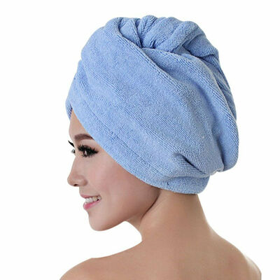 

NEW RAPID DRYING HAIR TOWEL - Thick Absorbent Shower Cap Fast 4 Colours