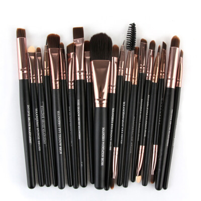 

〖Follure〗20PCS Cosmetic Makeup Brush Lip Makeup Brush Eyeshadow Brush Gold