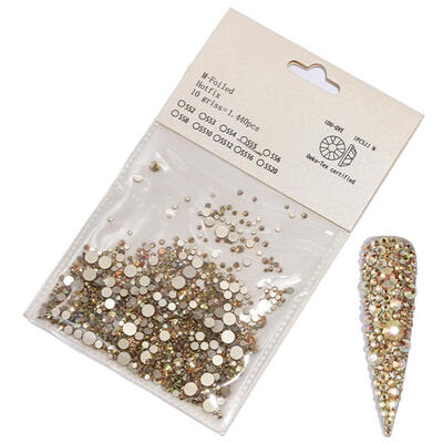 

Glitter Nail Rhinestones Crystal AB Clear Nail Stones DIY Nail Art Decor