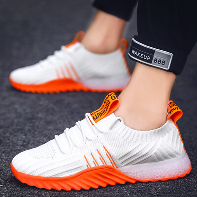

Summer Mens Shoes Korean Sports Leisure Mens Flying Running Board Shoes