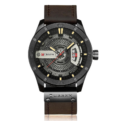 

CURREN Fashion Genuine Leather Men Watches 1ATM Life Water-resistant Quartz Casual Man Watch Relogio Musculino