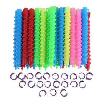 

Plastic Long Spiral Hair Perm Rod Hairdressing Styling Curler Rollers Tool