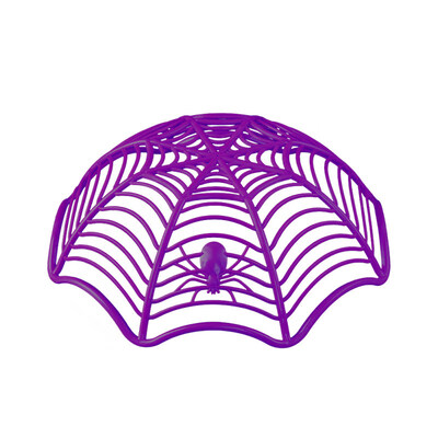 

Creative Spider Web Biscuit Fruits Candy Plate Basket Bowl Halloween Party Decor