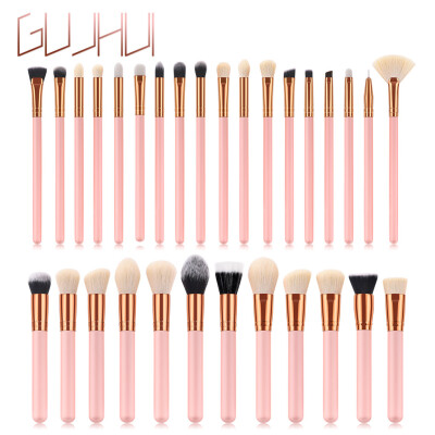 

Toponeto 30PCS Pink Wooden Cosmetic Makeup Brush Foundation Powder Eyeshadow Brush