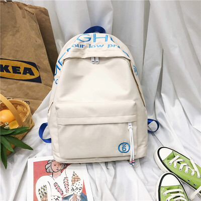 

Ins schoolbag female Korean version University Student Backpack Senior high school Sen Department Guzhuan girl campus Simple Shoul