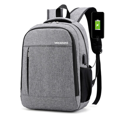 

156-inch laptop shoulder bag Business men 14-inch rechargeable backpack shoulder travel bag leisure schoolbag