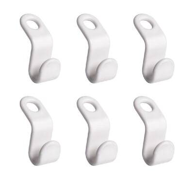 

1 Set6 PCS Home Hanger Hook Plastic Saving Space Multi Function Coat Closet Wardrobe Stack Hanger Rack Bedroom Storage Organizer