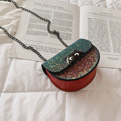 

Tailored Fashion Childrens Sequin Wild Shoulder Messenger Bag Coin Purse Pack For Child