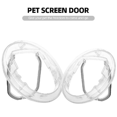 

Pet Door Automatic Ferromagnetic 4-way Locking Pet Entry Gate Cat Flap Door for Cats Dogs