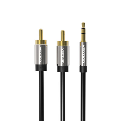 

VENTION 35mm to 2-Male RCA Adapter Cable Male to Male Audio Cable Gold-plated HIFI Stereo Audio Adapter for Phone Computer Sound