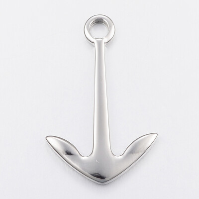 

Smooth Surface 304 Stainless Steel Pendants Anchor Stainless Steel Color 38x245x3mm Hole 45mm