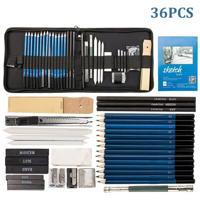 

323640PCS Drawing Pencils Set for Artists Sketching Pencils Art set with Sketch Paper Zipper Case