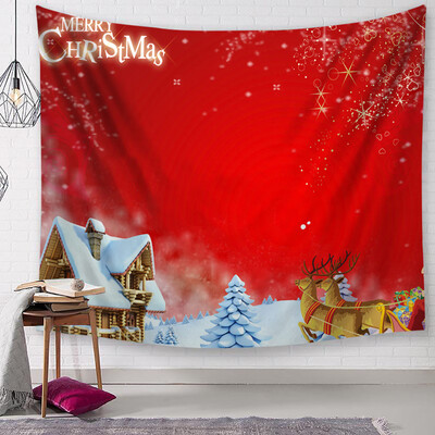

Tailored Christmas Tapestry Santa Print Wall Hanging Tapestry Art Home Decor