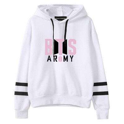

Herqw61 Womens Girls Kpop BTS Print Fans Hoodie Hip Hop Pullover Sweatshirt Jung Kook Jimin Suga V
