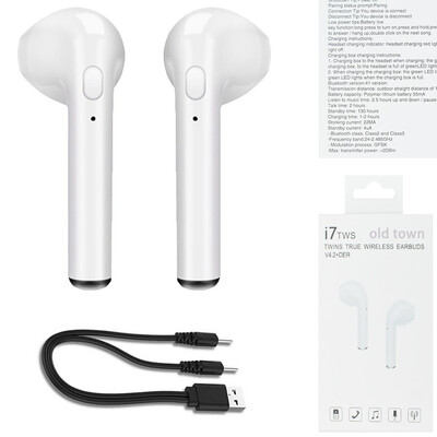 

TWS V42 Wireless Earphone Bluetooth earpods Pair In-Ear Music Earbuds Set For Apple iPhone 6 7 Samsung Xiaomi Sony Head Phone