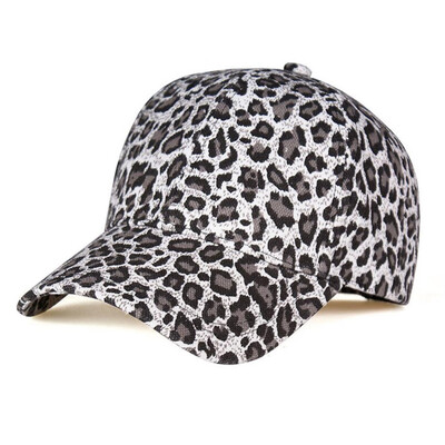 

Women Leopard Print Adjustable Baseball Cap Summer Casual Snapback Hats Sun Hats