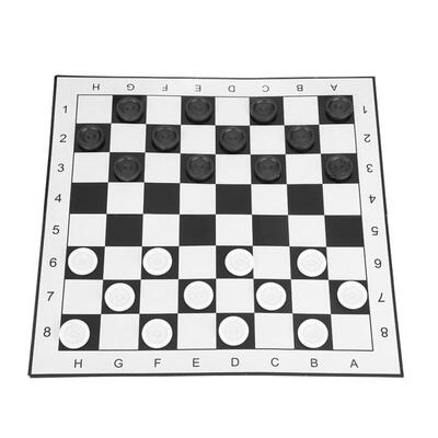

Greensen Portable Plastic International Checkers Folding Board Chess Game for Party Family Activities