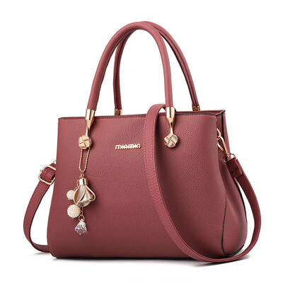 

Mother bag female Korean version of simple fashion middle-aged womens bag shoulder slung Joker ladies handbag