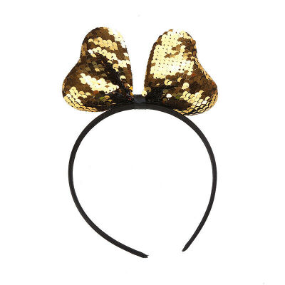 

1Pcs Baby Girls Sequins Glitter Bow Knot Headband Hair band Costume Party Cosplay