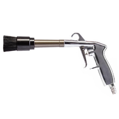 

Car Interior Cleaning Gun High Pressure Air Blow Dust Deep Cleaning Gun Tornado Car Wash Tools with Brush Alloy Brush Head