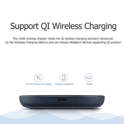 

Xiaomi QI Wireless Charger 10W Fast Wireless Charging Pad Docking Station