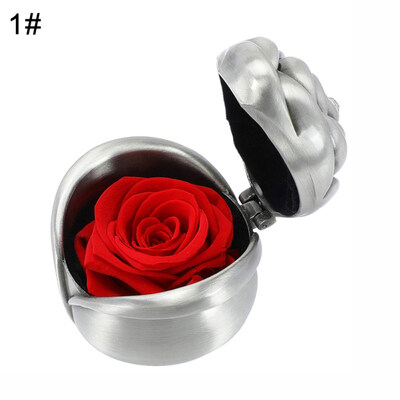 

Handmade Preserved Rose Bud Flower Jewelry Box Mother Wedding Valentine Day Gift
