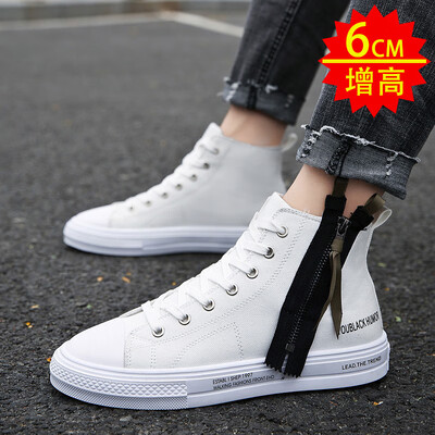 

Mens shoes fall Joker casual high canvas board shoes Korean fashion students with tide shoes