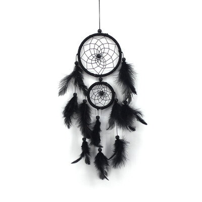

Gobestart Handmade Lace Dream Catcher Feather Bead Hanging Decoration Ornament Gift