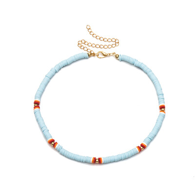 

Bohemian Handmade 2019 Rainbow Beads Choker Necklace Candy Color Bead Satellite Necklace Women Fashion Jewelry Necklaces