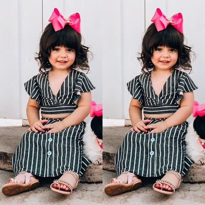 

Fashion Kids Baby Girl T-shirt Tops Skirt Dress Outfits Set Casual Clothes 0-5Y