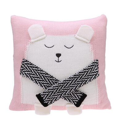 

Cute Seat Cushion Cover Cartoon 3D Bear Knit Kid Baby Sofa Decor Pillowcase