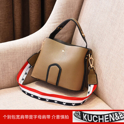 

Bucket bag lady spring&summer tide simple straddle bag fashion atmosphere personality one-shoulder handbag