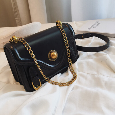 

New Small Women Crossbody Bags 2019 Motorcycle Shoulder Bag High Quality Flap Chains Fashion Messenger Bag Ladies Bolso Femenino