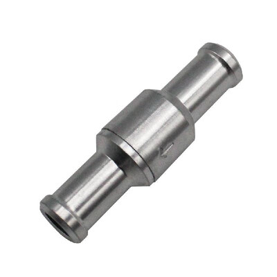 

12mm Inline One-way Non-return Check Valve Fuel Water Gas Air Vacuum Aluminum Valve