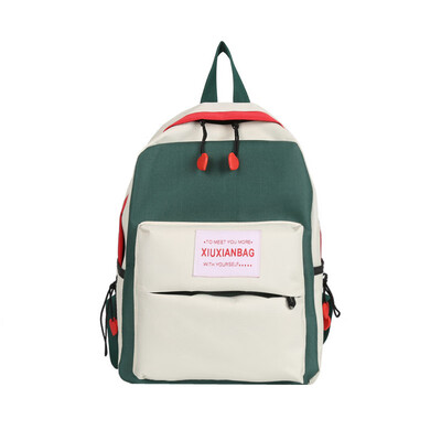 

Baggage girls Korean version of high school ins Fenggang style college students fashion collision colorful backpack shoulder bag