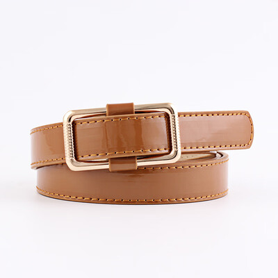 

confectionery trim wide belt flat needleless smooth buckle womens belt Jeans Skinny Leather Strap High Quality Cinturon Mujer