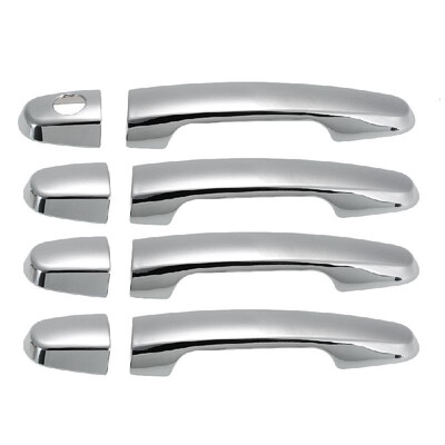 

4 Chrome Door Handle Covers Car Exterior Door Handle Frame Cover Trim Fit for Toyota Corolla 10-14