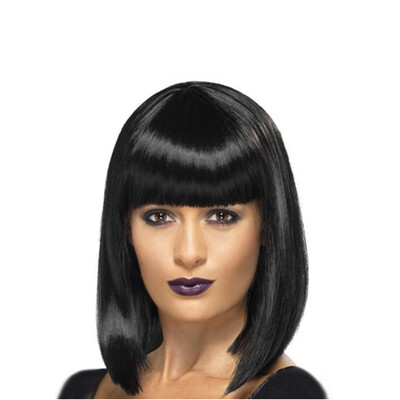 

〖Follure〗Bob Style Fashion Fiber Wig Brazilian Virgin Wig Short Hair Fluffy Head Cover
