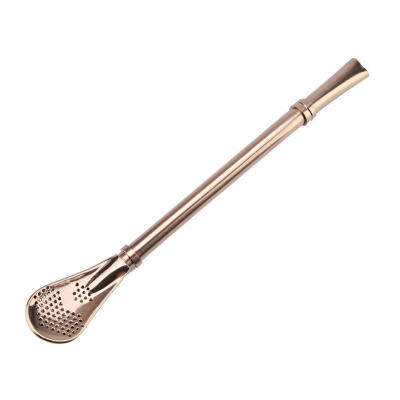 

Stainless Steel Metal Drinking Straw Spoon Resuabl Washable Stirring Scoop Metal Stainless Straws Metal Drinking Straws