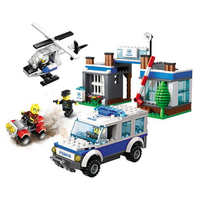 

Model Building Kits City Forest Police 3D Blocks Educational Model Building Toys Hobbies For Children 52016 411 PCS